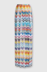Missoni Long wide weave cover-up skirt with lurex