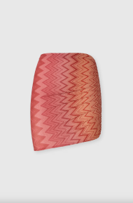 Missoni Mare Minskirt stretch nylon zig zag lamé