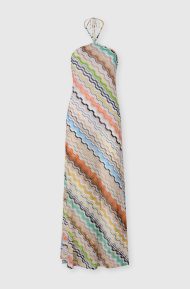 Missoni Mare Long halterneck dress greek motif