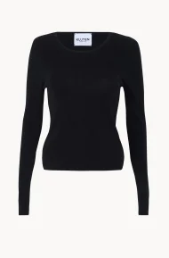 KUJTEN MAORI Silk Cashmere Sweater Black