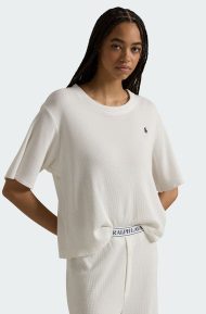 Polo Club Terry Cotton Tee & Boxer Short Pyjama Set White